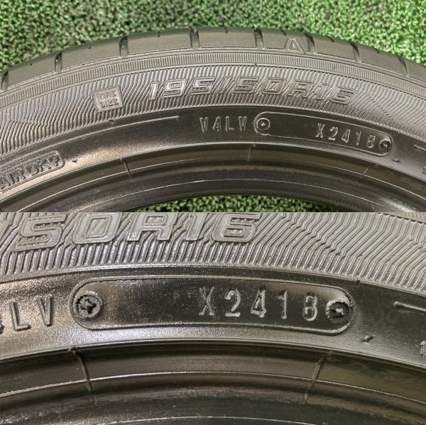 7～8分山 グッドイヤー Efficient Grip ECO EG01 195/50R16 84V 4本/札幌市手渡可/中古オンロードタイヤ(夏タイヤ)カムリ F_Q_72_画像9