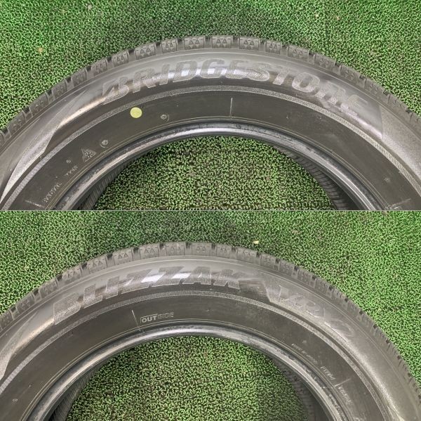 8分山 ブリヂストン BLIZZAK VRX2 225/60R17 99Q 4本/札幌市手渡し可/中古スタッドレスタイヤ(冬タイヤ)アル/ヴェル F_112_画像10