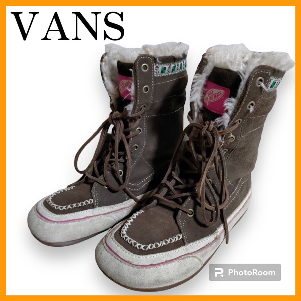 VANS バンズ デザインオシャレなレディース スエード ブーツ 冬靴