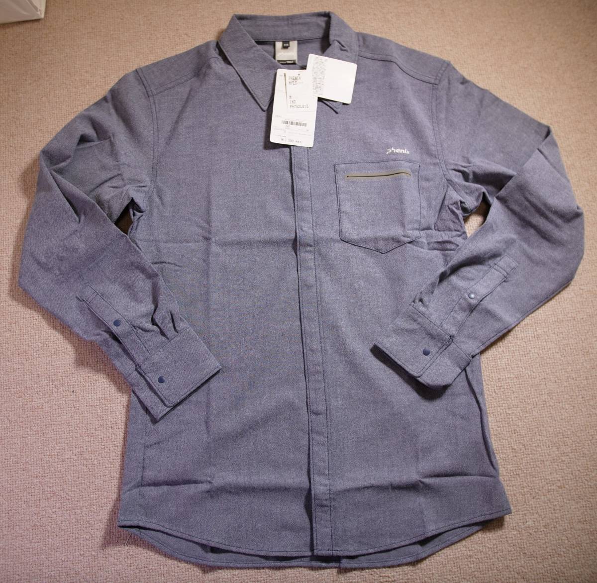 フェニックス シャツ Nomado shirts PH752LS15 サイズM　インディゴ　新品未使用_画像1