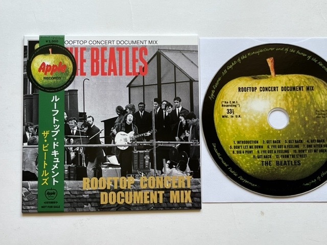 紙ジャケ★Rooftop Concert Document Mix/ ルーフトップ・ドキュメント・ミックス★THE BEATLES★Get Back★紙ジャケット_画像1