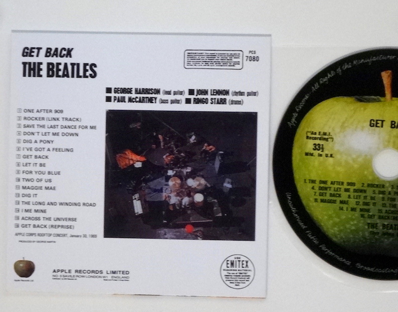 紙ジャケ/GET BACK/Glyn Johns FINAL MIX★ゲット・バック/グリン・ジョンズ/ファイナル・ミックス★THE BEATLES★紙ジャケット_画像5