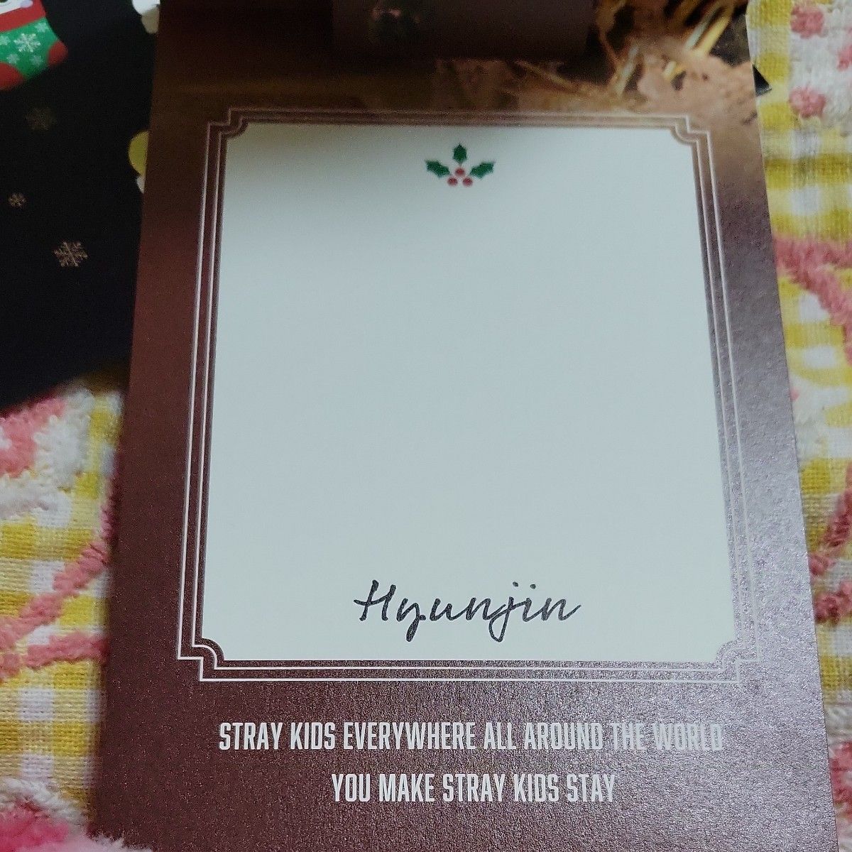 Stray Kids Xmas POPUP STORE 2023 ポストカード ヒョンジン Stray Kids Xmas POPUP STORE 2023 ポストカード ヒョンジン
