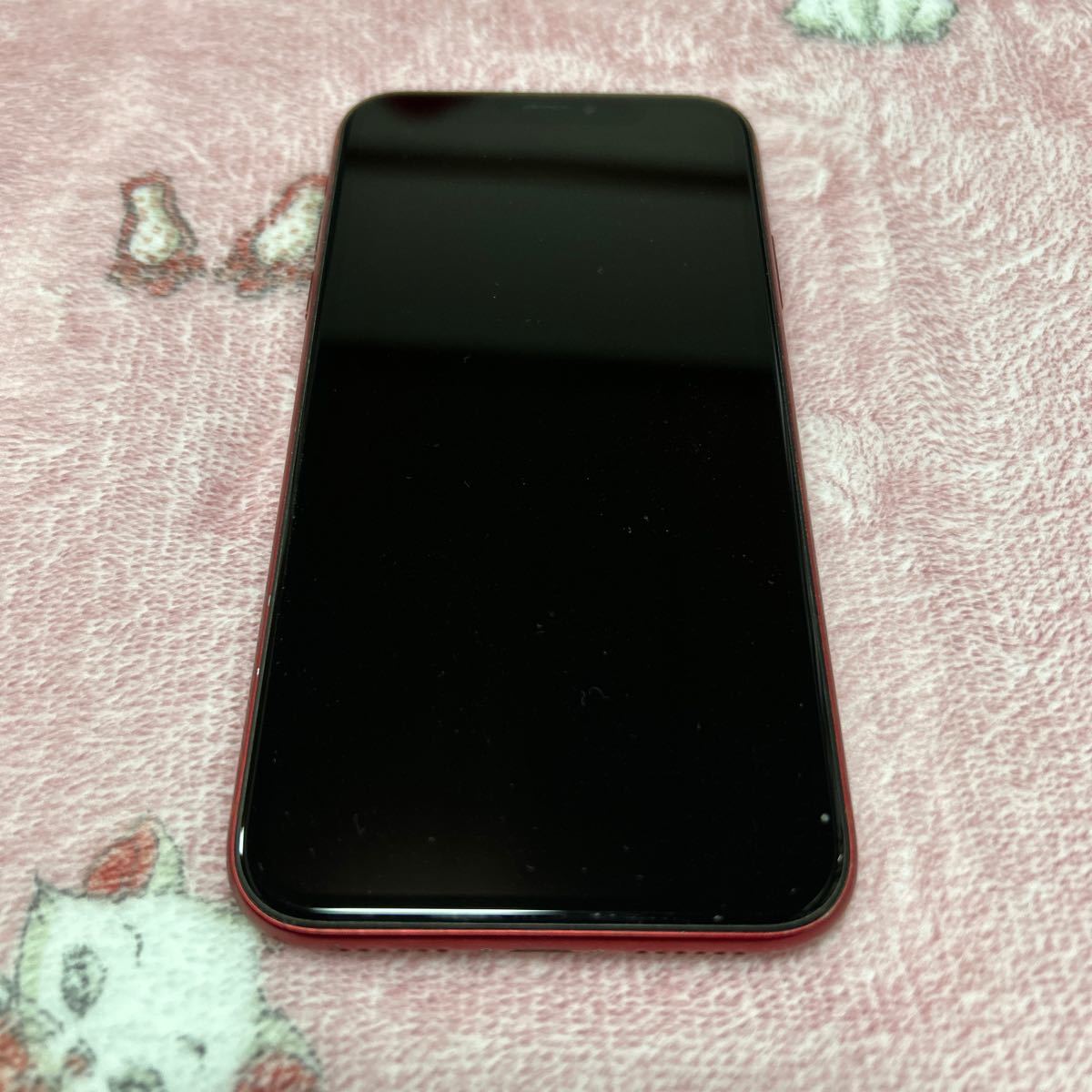 1円〜 SIMフリー iPhoneXR レッド　128GB 判定○ 送料無料 バッテリー80%_画像1