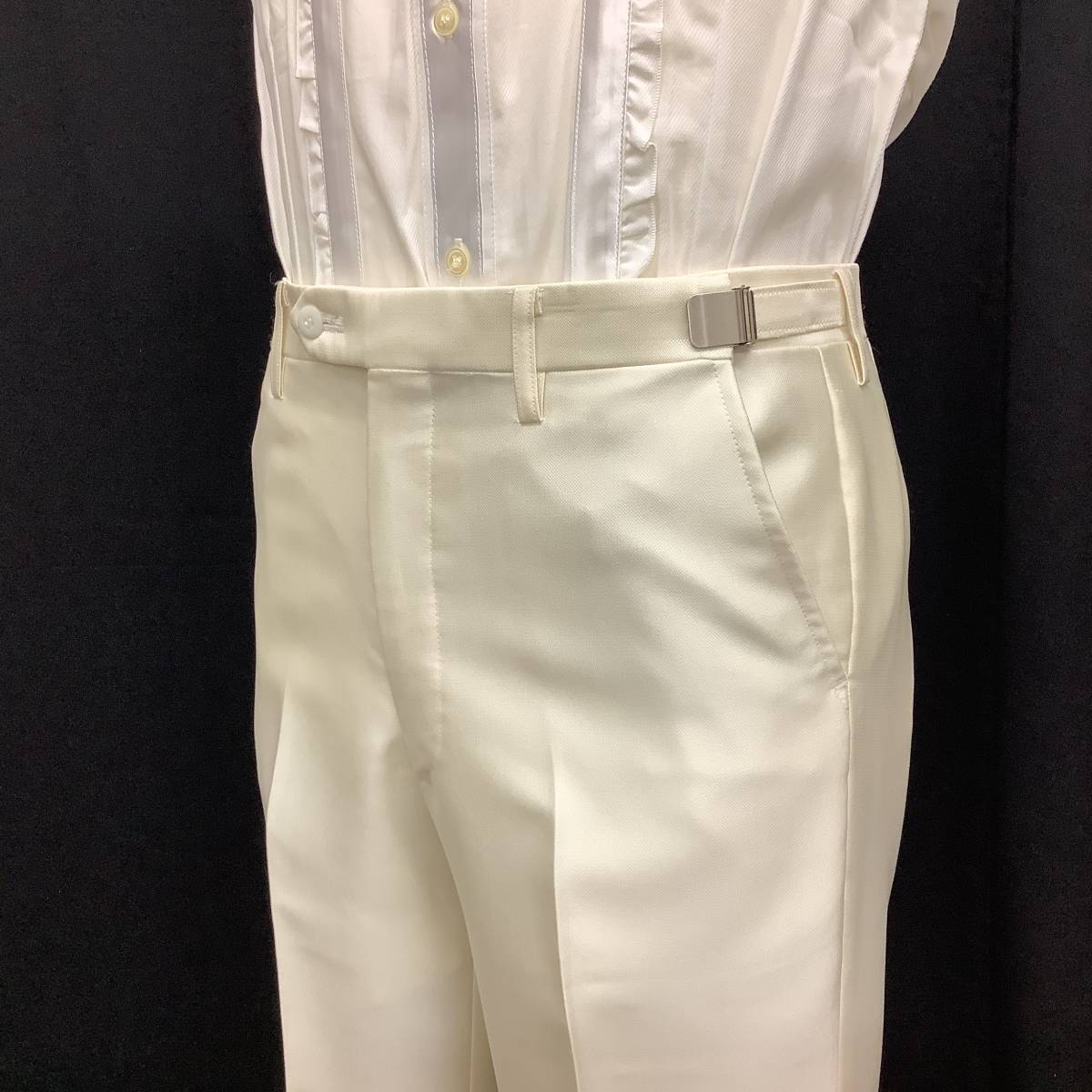 Y-L size * white tuxedo, plain . glistening cloth long * three-piece .. also cloth exclusive use Thai attaching 