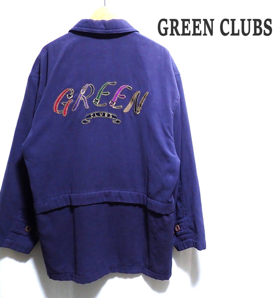 ☆GREEN CLUBS　☆グリーンクラブ　☆ライカ　☆日本製　☆中綿ジャケット　☆中綿コート　☆紫色　☆メンズ　☆サイズ4　☆Lサイズ　_画像1