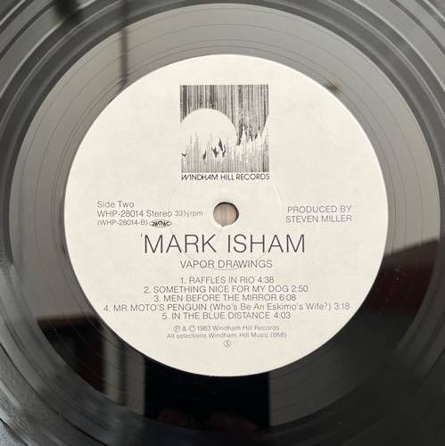 LP 帯付 日本盤 国内盤 レコード Mark Isham / Vapor Drawings WHP-28014 マーク・アイシャム / ヴェイパー ドローイングス_画像9