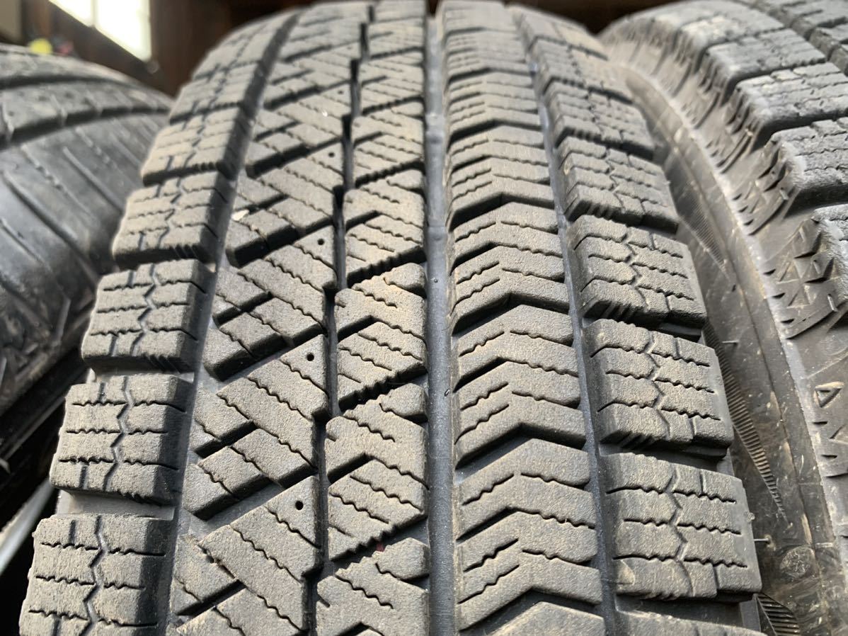 バリ山 スタッドレス4本セット ブリヂストン ブリザック VRX 155/80R13 2021年_画像5