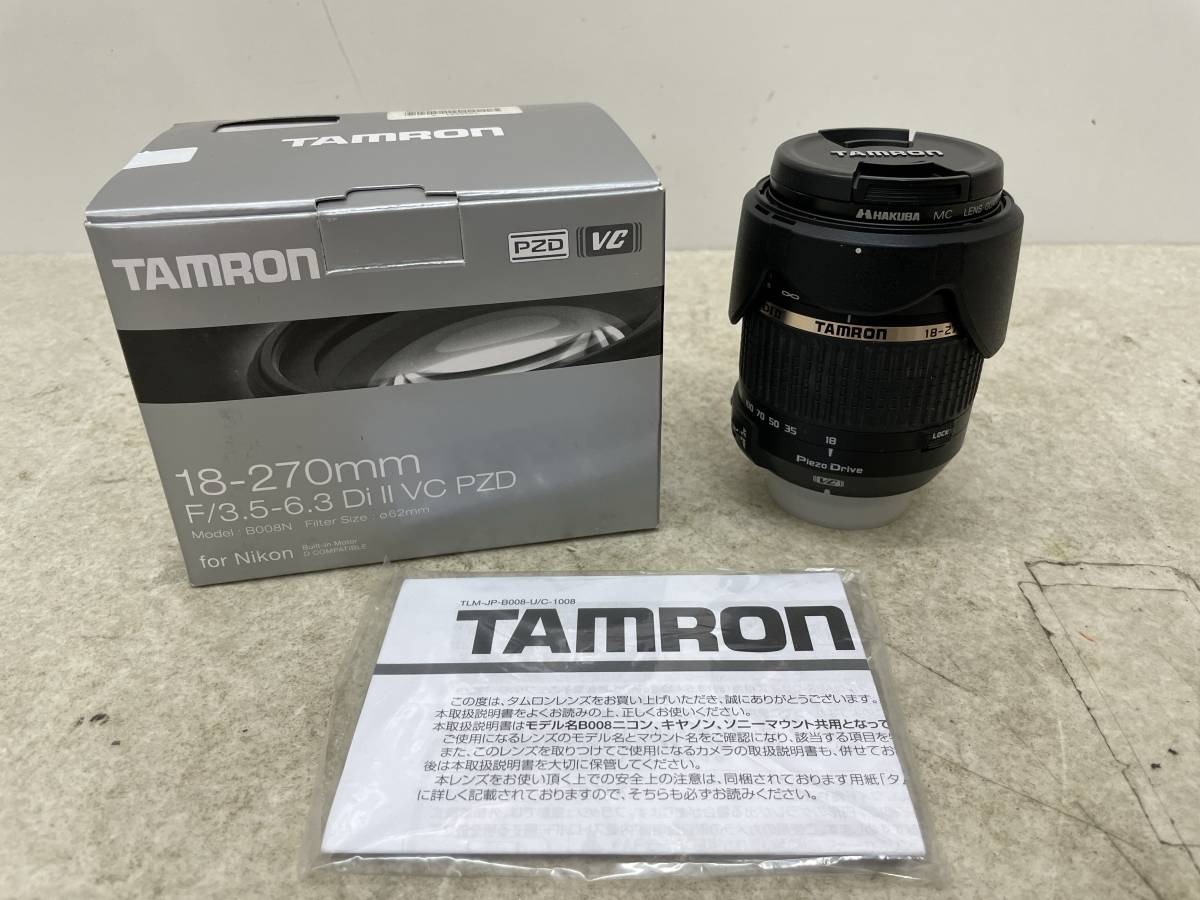 【H-0-R141】　　TAMRON 18-270mm F:3.5-6.3 Di II VC PZD カメラ レンズ タムロン_画像1