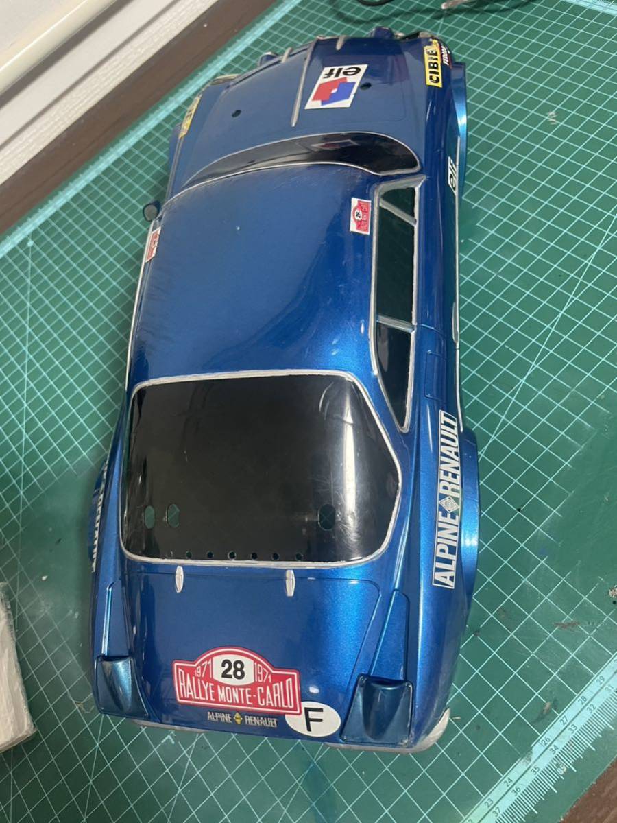 【タミヤボディー】Mシャーシ用「アルピーヌ ルノーA110 モンテカルロ'71」ラジコンボディ WRC 中古　練習用にどうぞ_画像5