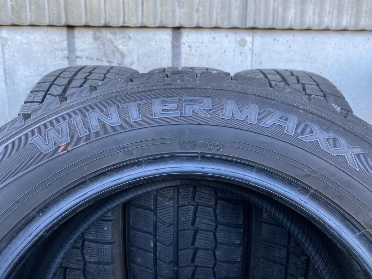 H3402　送料無料☆深溝スタッドレス　DUNLOP WINTER MAXX WM02　215/55R16 93Q　4本価格　2018年製_画像9