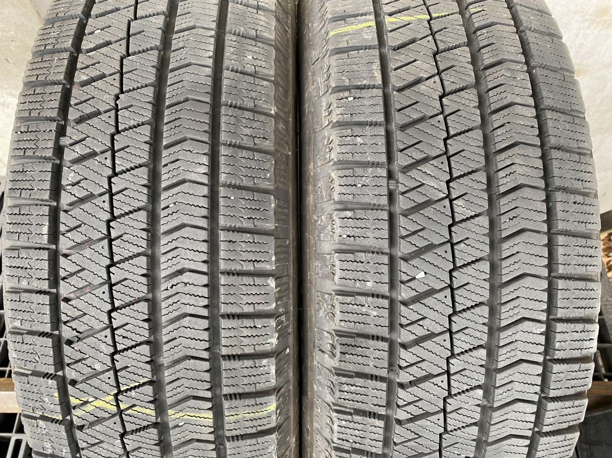 I3363　送料無料☆深溝スタッドレス　BRIDGESTONE ブリヂストン BLIZZAK VRX2　195/65R15 91Q　2本価格　2019年製_画像2