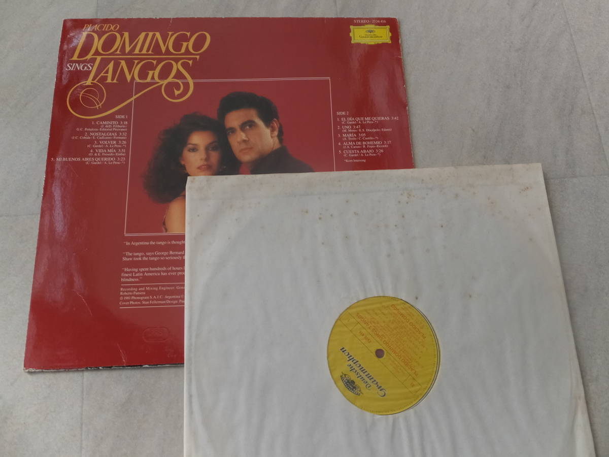 njG盤(ドミンゴ タンゴを歌う)1981年ブエノスアイレス録音クラシック大歌手が初めてタンゴを歌い、アルゼンチンの一流プレイヤーも参加_画像2