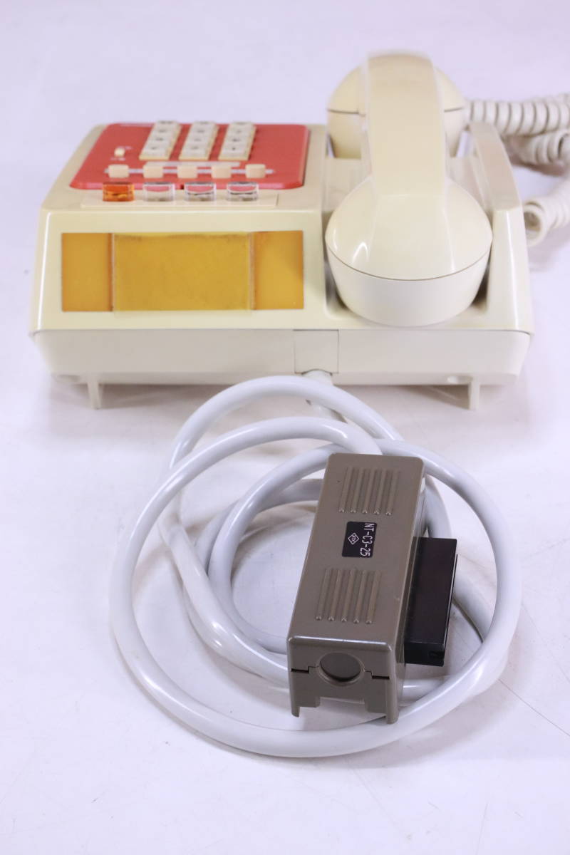 レトロ! 電話機 グループホン 6GS-206 GT-25電話機 日本通信工業 1982年製 Nitsuko 日焼け変色あり 中古現状品■(F8388)の画像7