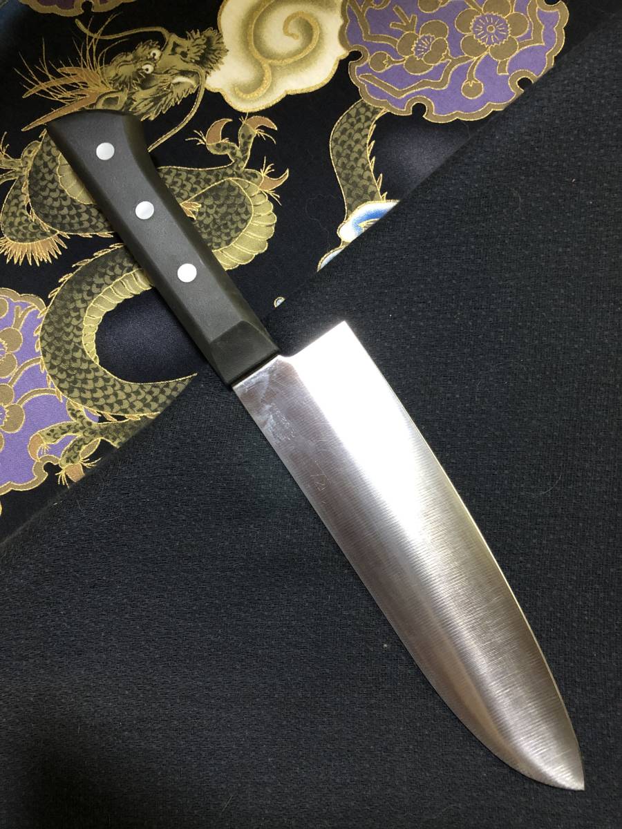 【中古美品・研ぎ済み】【関孫六・わかたけ】　モリブデン鋼　三徳包丁　和包丁　刃物　霞包丁　ナイフ　料理　釣り　板前　寿司職人_画像5