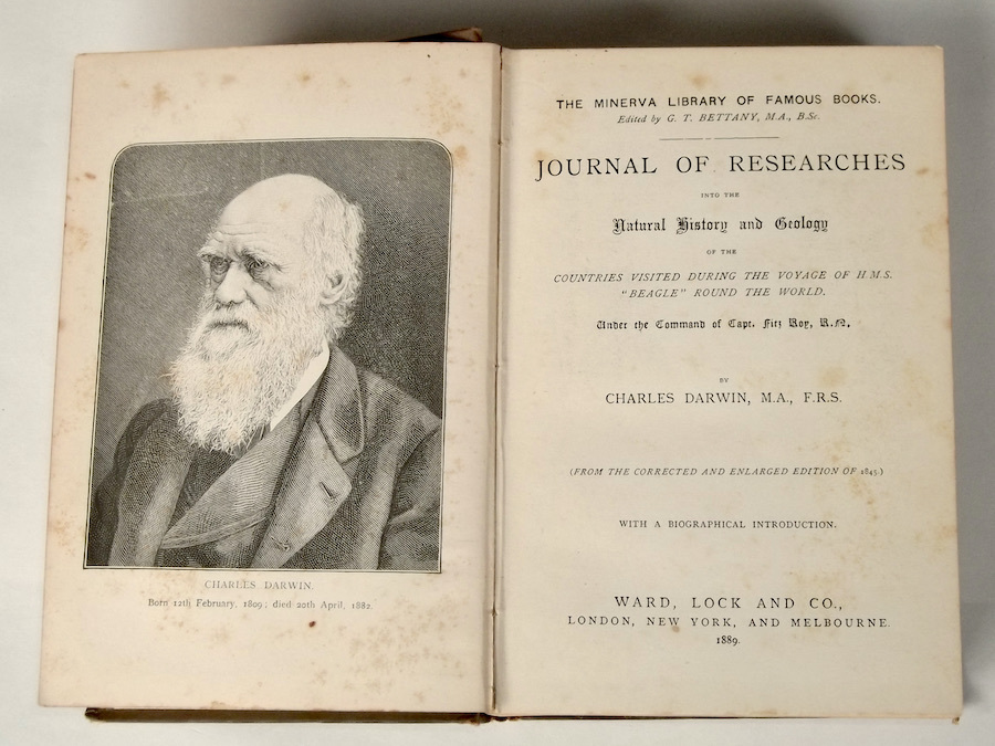 1889年 洋書 チャールズ・ダーウィン ビーグル号航海記 CHARLES DARWIN 戦前 ビンテージ アンティーク 英語 自然誌 生物地理学 進化論_画像5