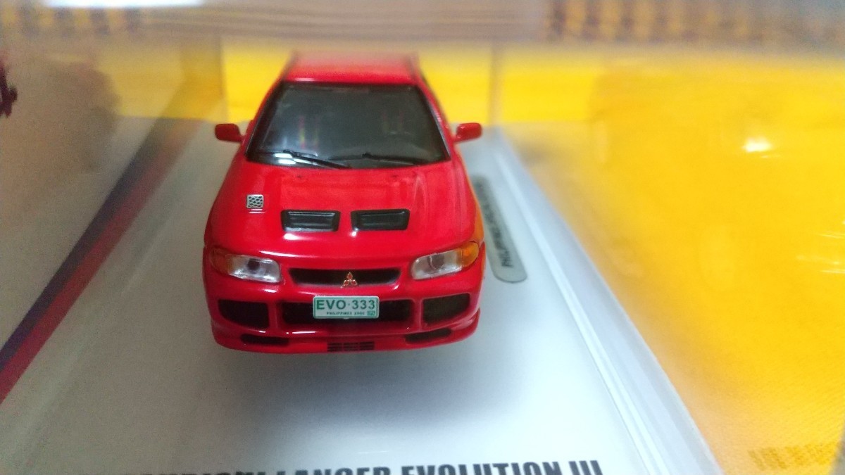 INNOイノ 三菱ランサーGSRエボリューションIII1995 Red レッド フィリピン限定 (1/64IN64-EVO3-RE)交換ホイール(トミカ IG MINIGTと一緒に)_画像2