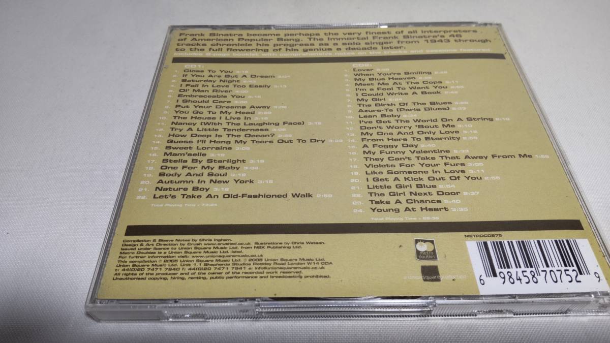 A2392  『CD』 The Immortal Frank Sinatra 2枚組 フランクシナトラ 輸入盤の画像9