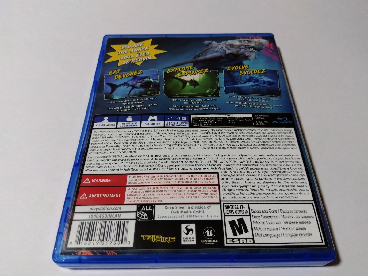 PS4 MAN EATER マンイーター 海外 輸入 北米版