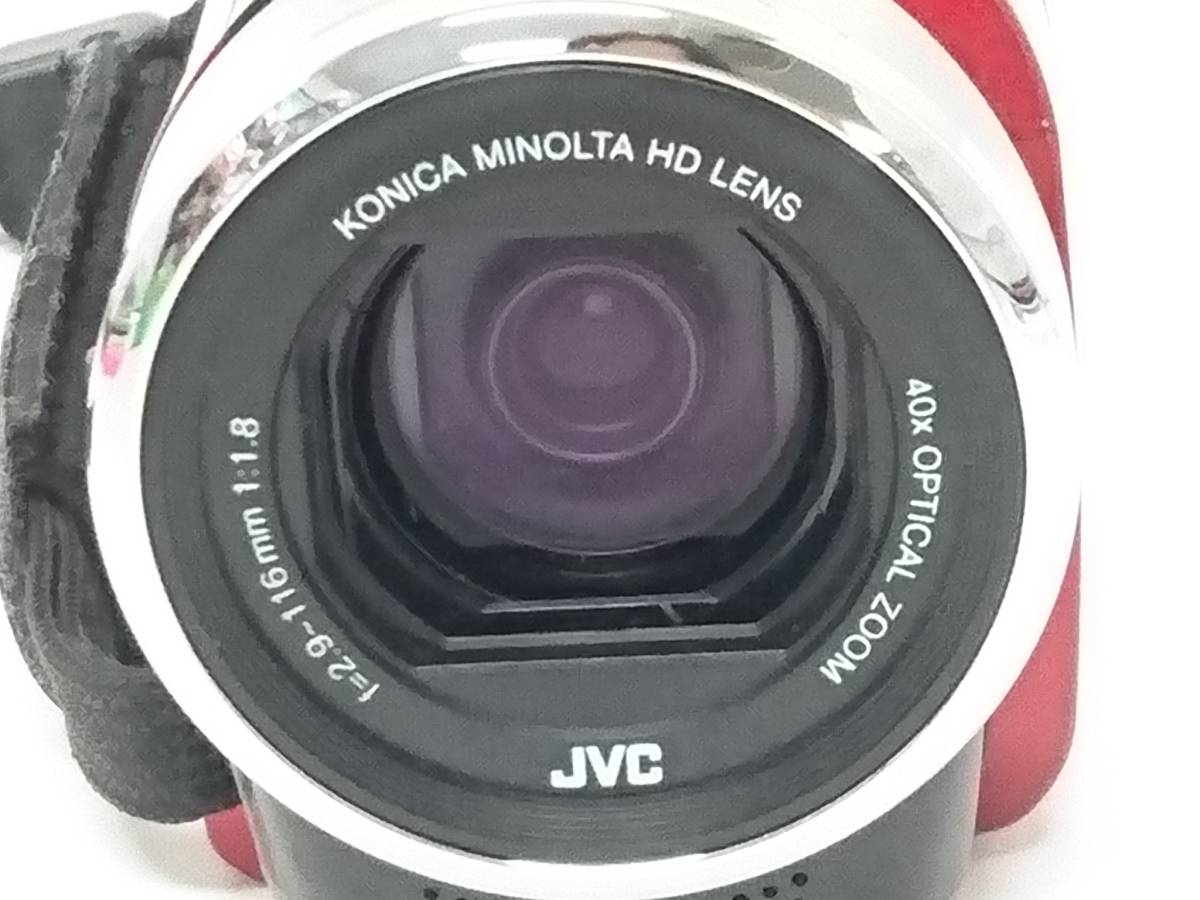 JVCケンウッド デジタルビデオカメラ GZ-HM33-R/フルハイビジョン/レッド/ハンディカム/光学40倍ズーム//光学機器/01YZ120301-6_画像6