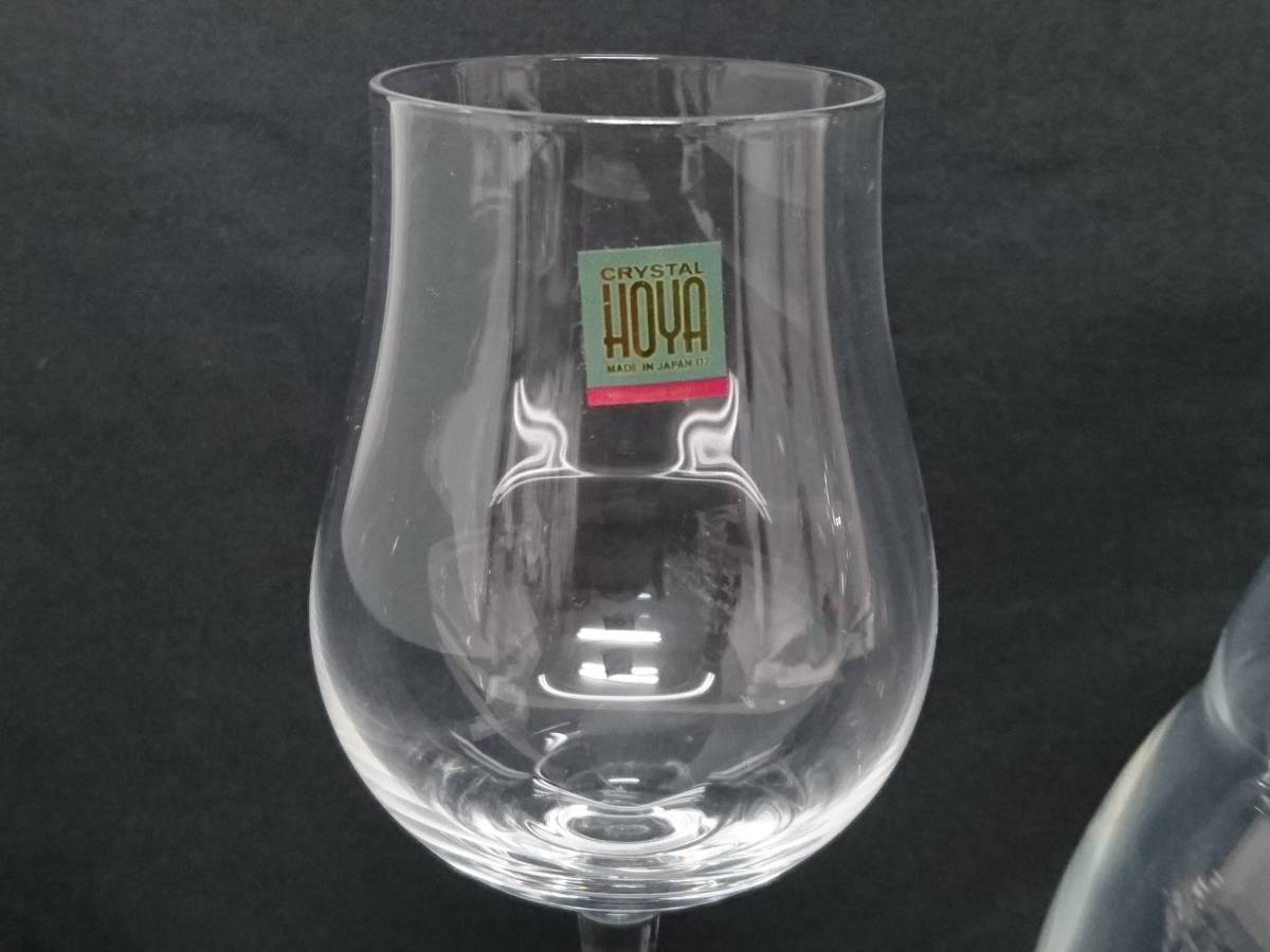 【新品】HOYA CRSTAL ホヤ クリスタル デキャンタ ワイングラス セット/箱付き/クリスタルガラス/日本製/洋食器/01AK121004-8_画像3