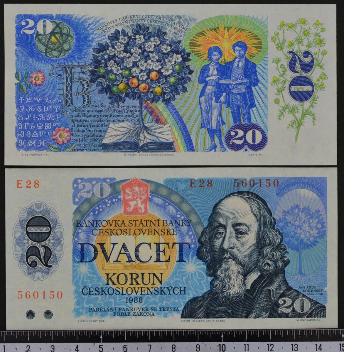 外国紙幣 チェコ 1998年 未使用 20コルン_画像1