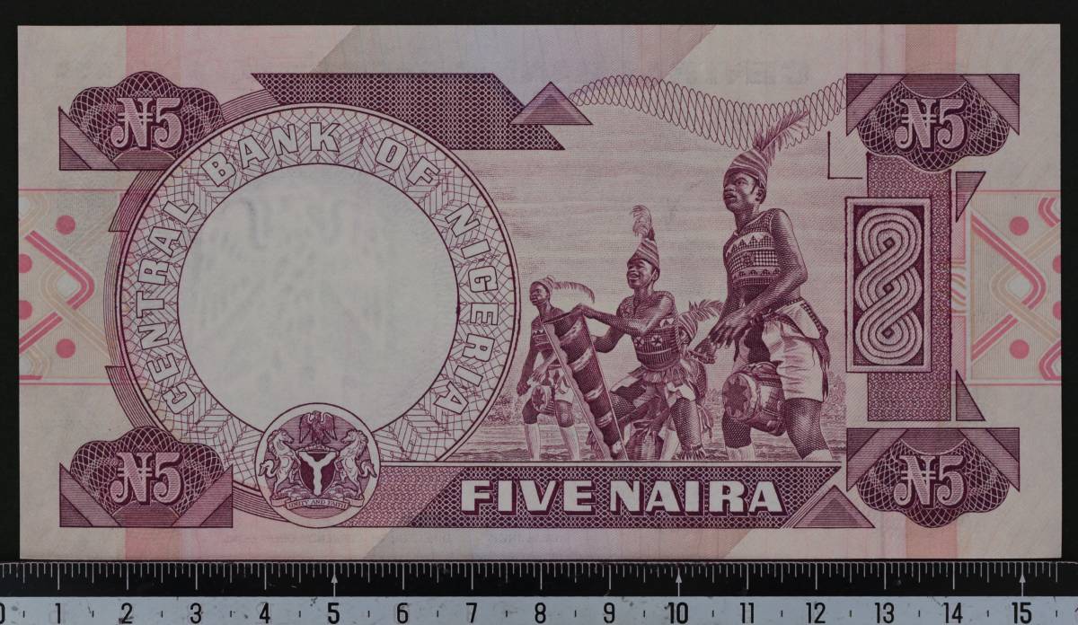 外国紙幣 ナイジェリア 2002年 未使用 5ナイラ_画像2