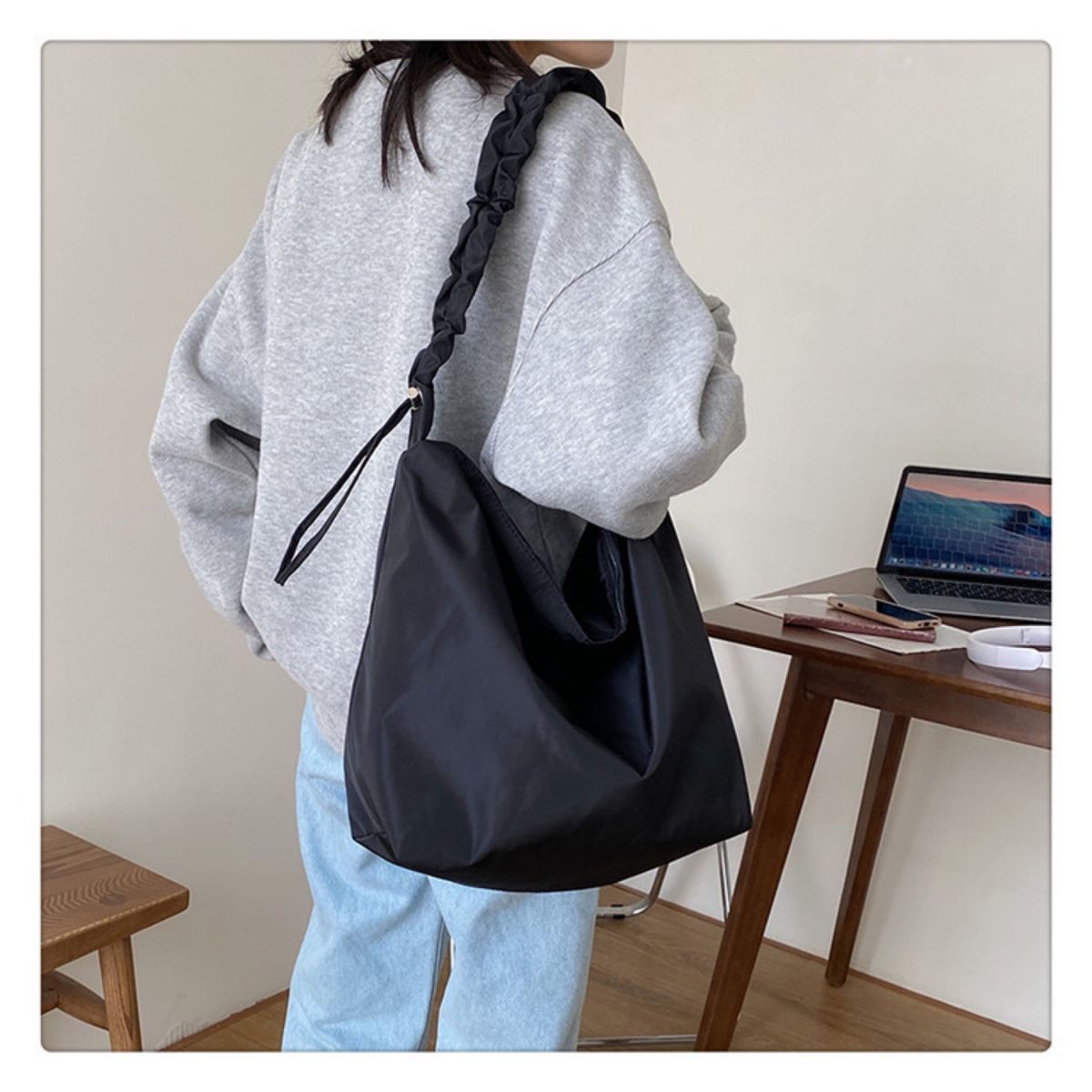  shoulder cord stylish diagonal .. shoulder bag mesenja-3way black black unisex casual light weight travel men's lady's high capacity 