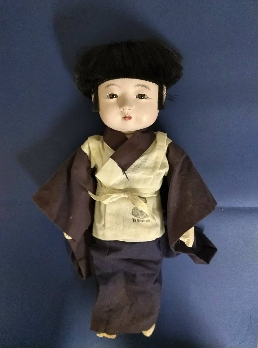 市松人形（2）竹取物語　抱き人形　日本人形　男の子　昭和レトロ_画像1