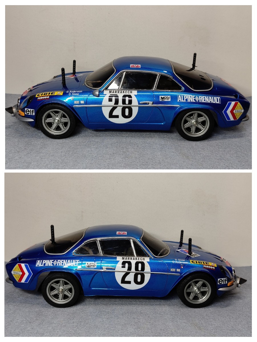 【動作未確認/現状品】 タミヤ 1/10 ラジコン ALPINE RENAULT A110 アルピーヌ M-02 シャーシ 送信機なし ボディーマウント破損_画像4