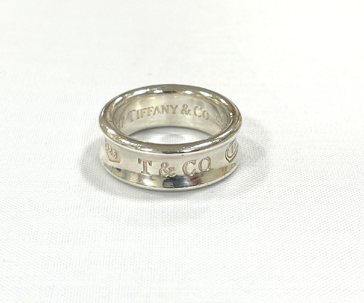 TIFFANY&Co.　ティファニー　1837　ナローリング　シルバー 925　約 10号　指輪　_画像1