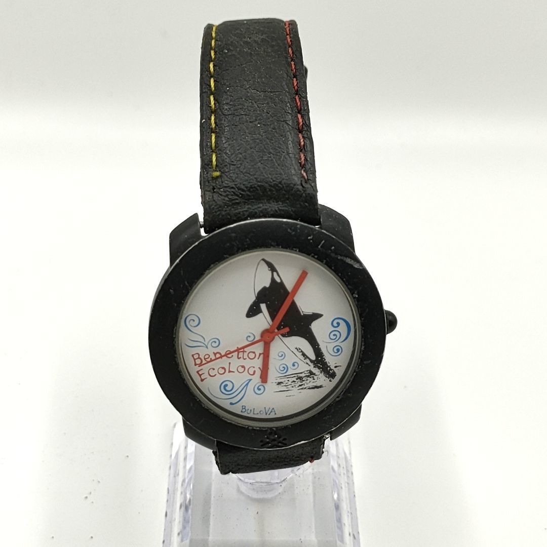 【電池切れ】UNITED COLORS OF BENETTON BY BULOVA　シャチ　クォーツ腕時計　ユニセックス　ケース：3.3　_画像5