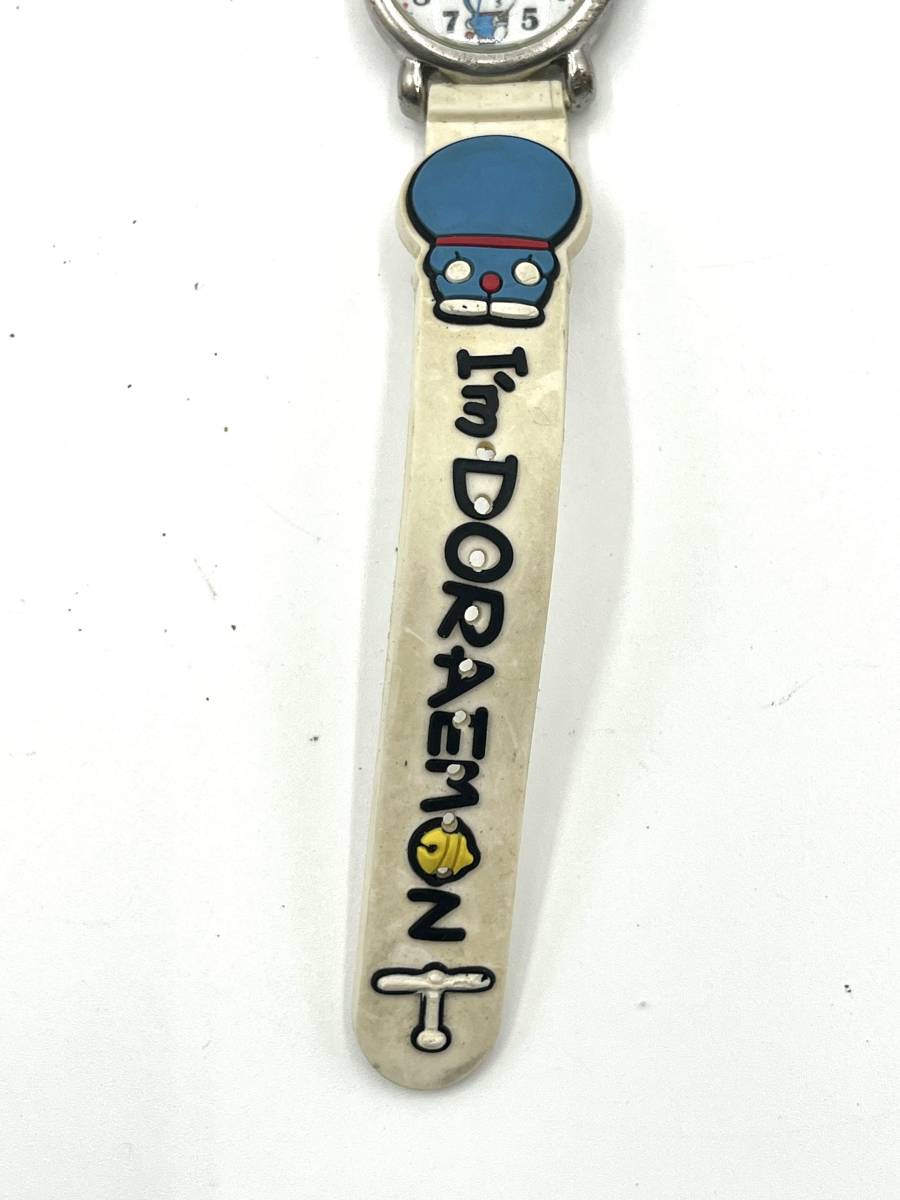 [ flat battery ] Doraemon solid belt watch / white SR-V18 case :2.5