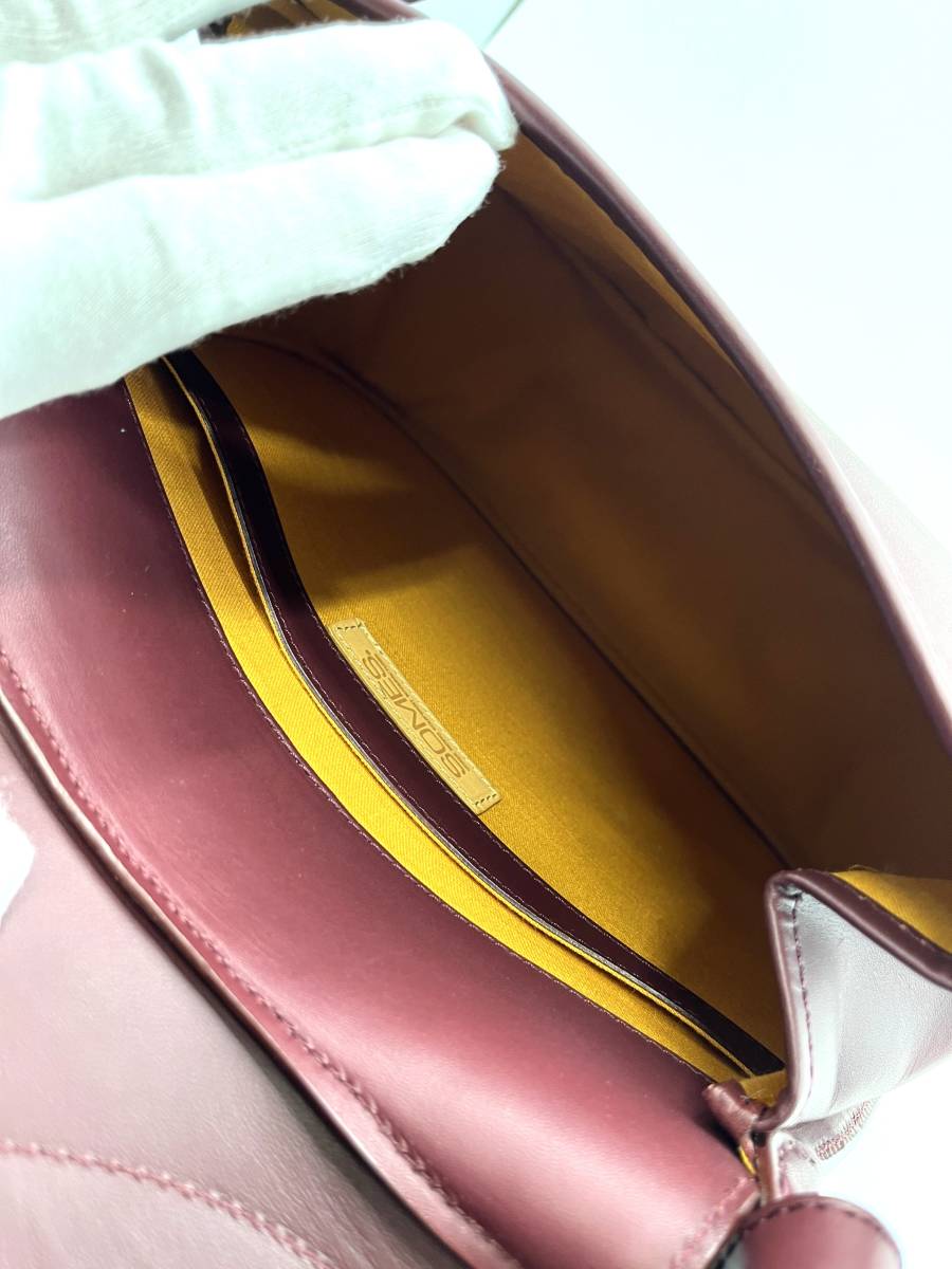 美品】SOMES SADDLE ソメスサドル ショルダーバッグ レディース 美品】SOMES SADDLE ソメスサドル ショルダーバッグ レディース