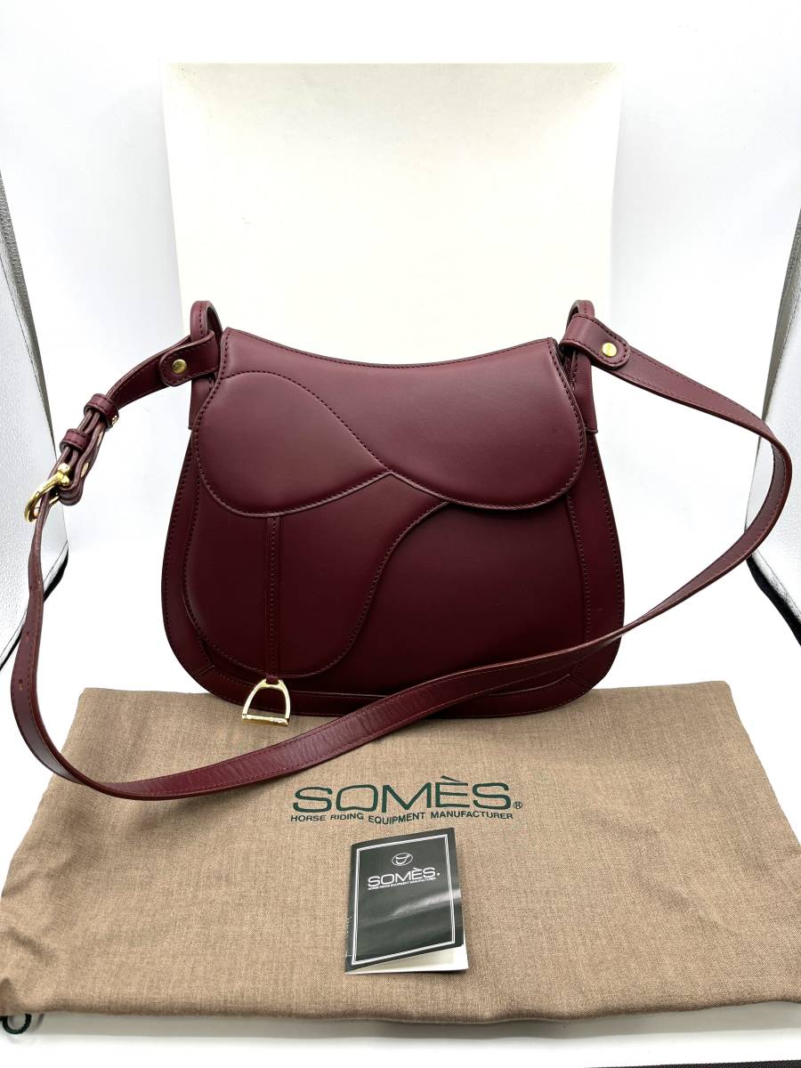 美品】SOMES SADDLE ソメスサドル ショルダーバッグ レディース 美品】SOMES SADDLE ソメスサドル ショルダーバッグ レディース