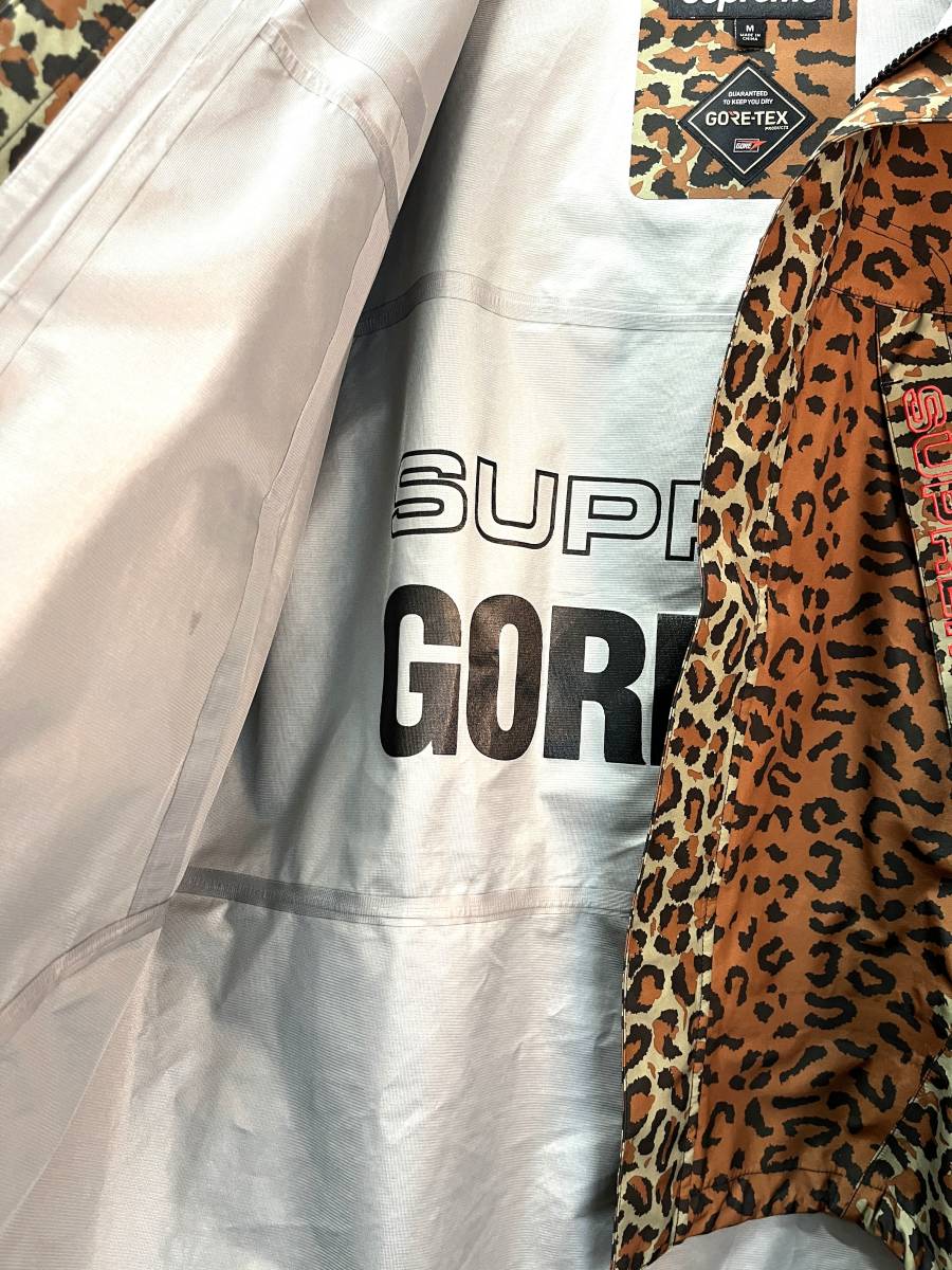 【極美品】SUPREME シュプリーム　19AW GORE-TEX TAPED SEAM JACKET ゴアテックス テープド シーム ジャケット レオパード ブラウン　M_画像4