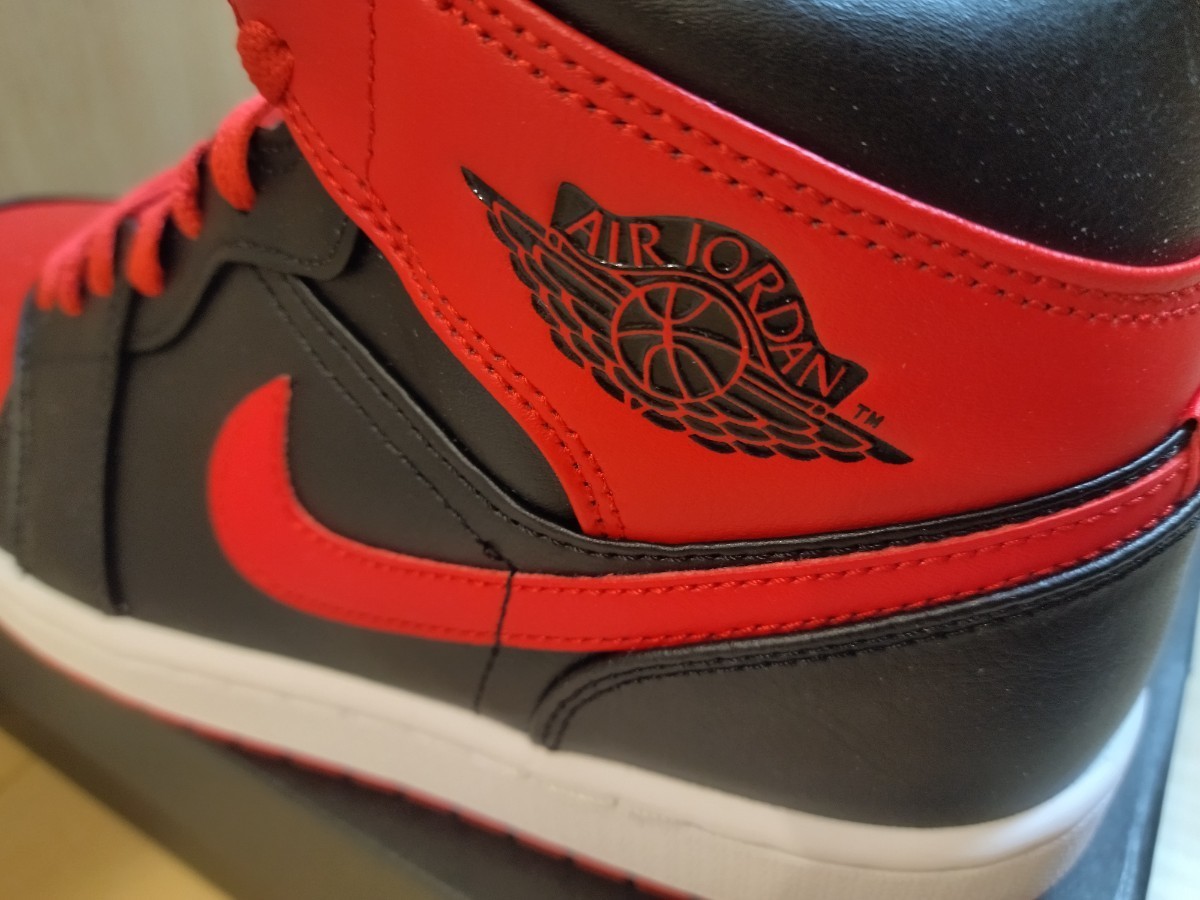 ナイキ エアジョーダン 1 ミッド NIKE AIR JORDAN 1 MID black/fire red-white dq8426-060 28.5cm　新品未使用正規品　国内販売品タグ付き_画像3