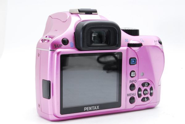 ■ 美品 ■ペンタックス PENTAX K-X オーダーカラー Wレンズキット シャイニーピンク ショット数約8400 h1609a350034003_画像5