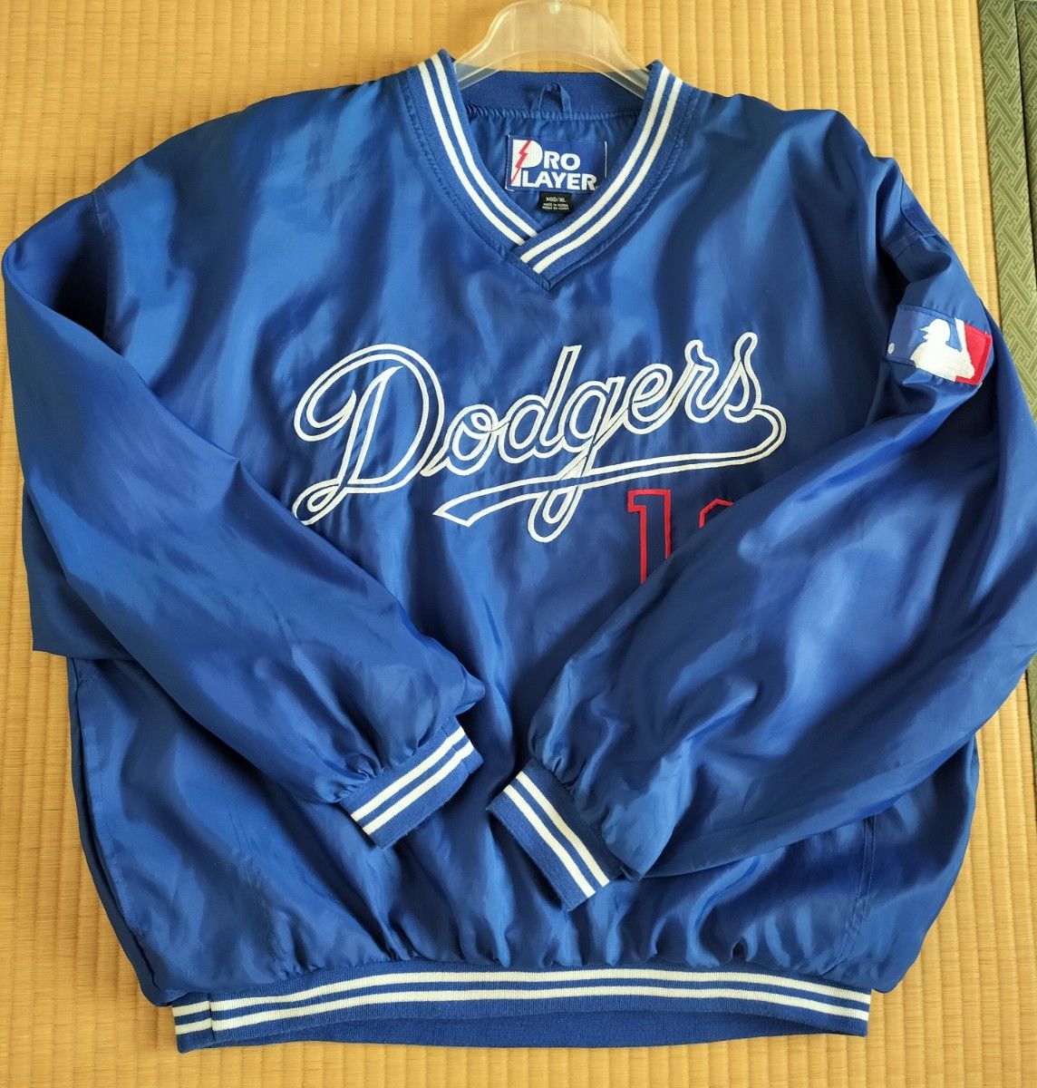 LA DODGERS 野茂英雄 Vネックナイロンジャケット サイズXL LA DODGERS 野茂英雄 Vネックナイロンジャケット サイズXL
