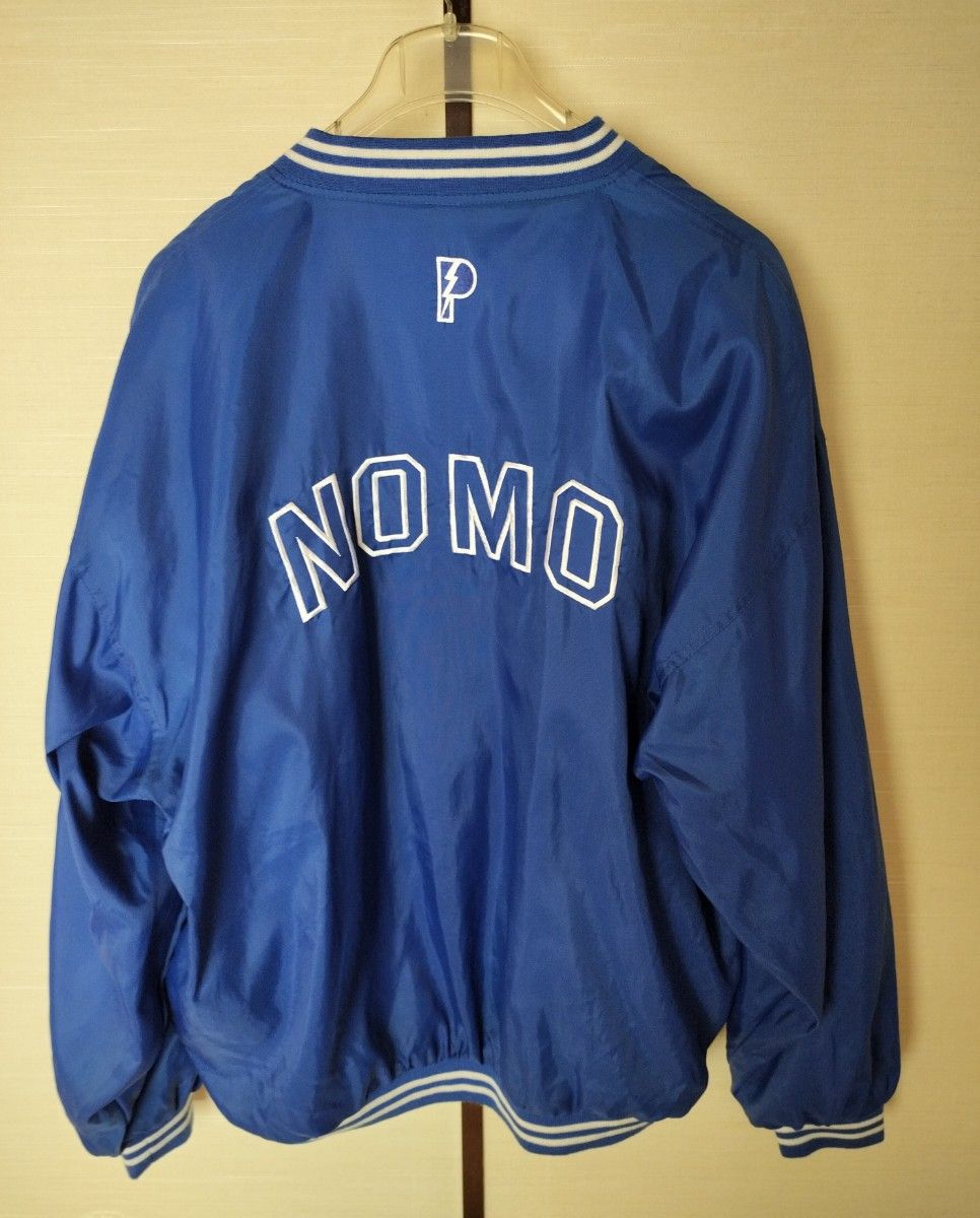 LA DODGERS 野茂英雄 Vネックナイロンジャケット サイズXL LA DODGERS 野茂英雄 Vネックナイロンジャケット サイズXL