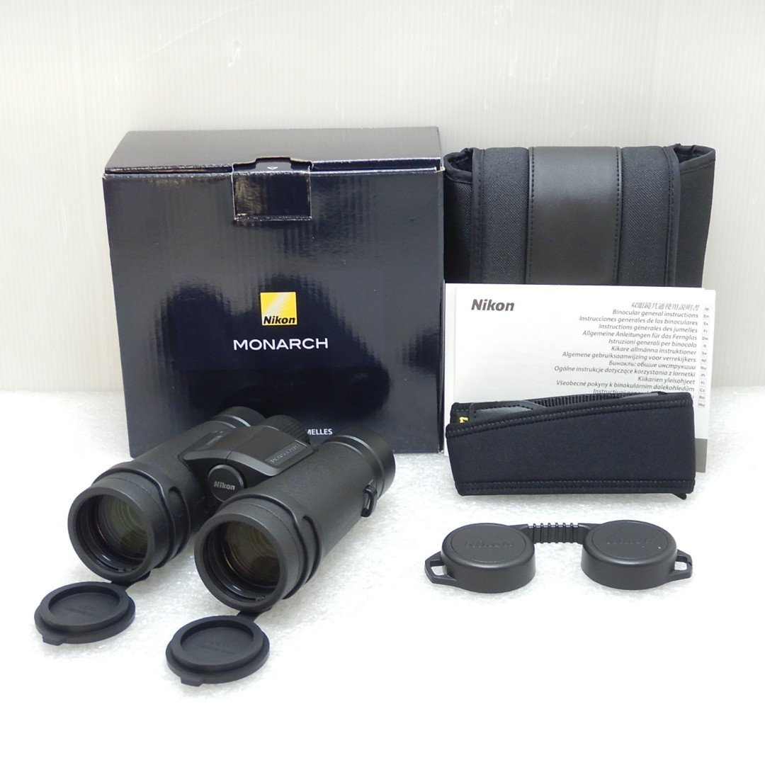 【美品】Nikon MONARCH M7 10x42 双眼鏡 10倍 ダハプリズム式 10×42 中古 034_画像1