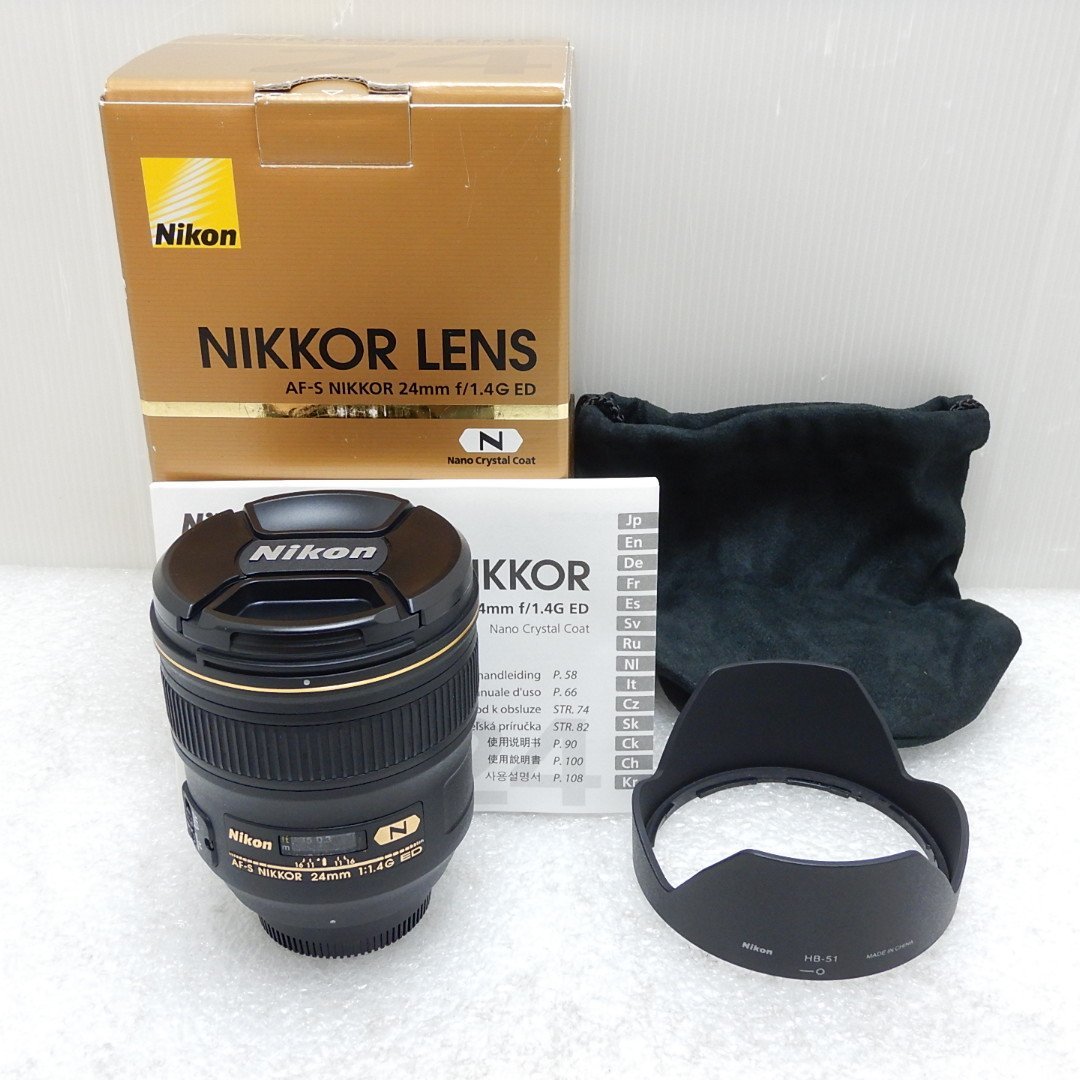 【美品】Nikon AF-S NIKKOR 24mm f/1.4G ED ニコンFマウントCPU内蔵Gタイプ AF-Sレンズ 中古 004_画像1