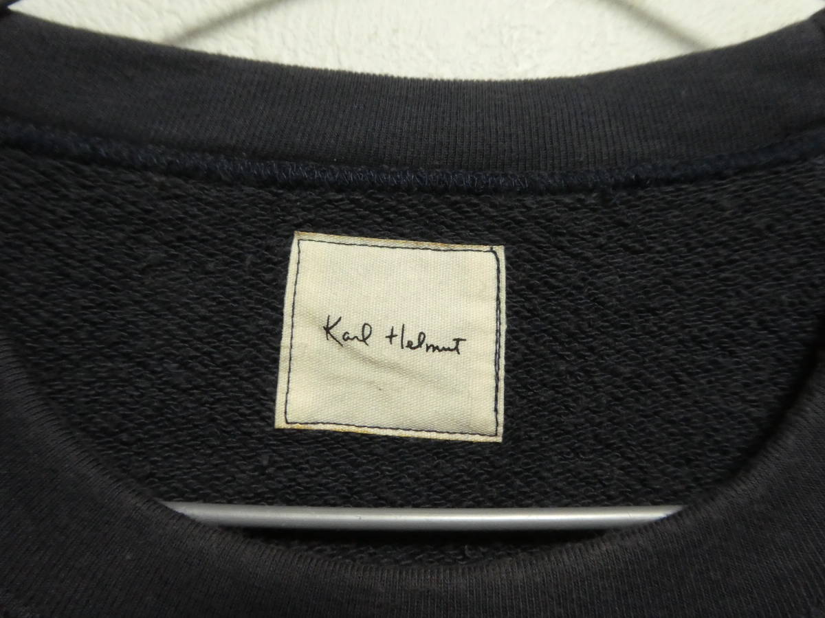  valuable Karl Helmut Karl hell m gadget kangaroo pocket sweat Pink House 90 period Vintage 
