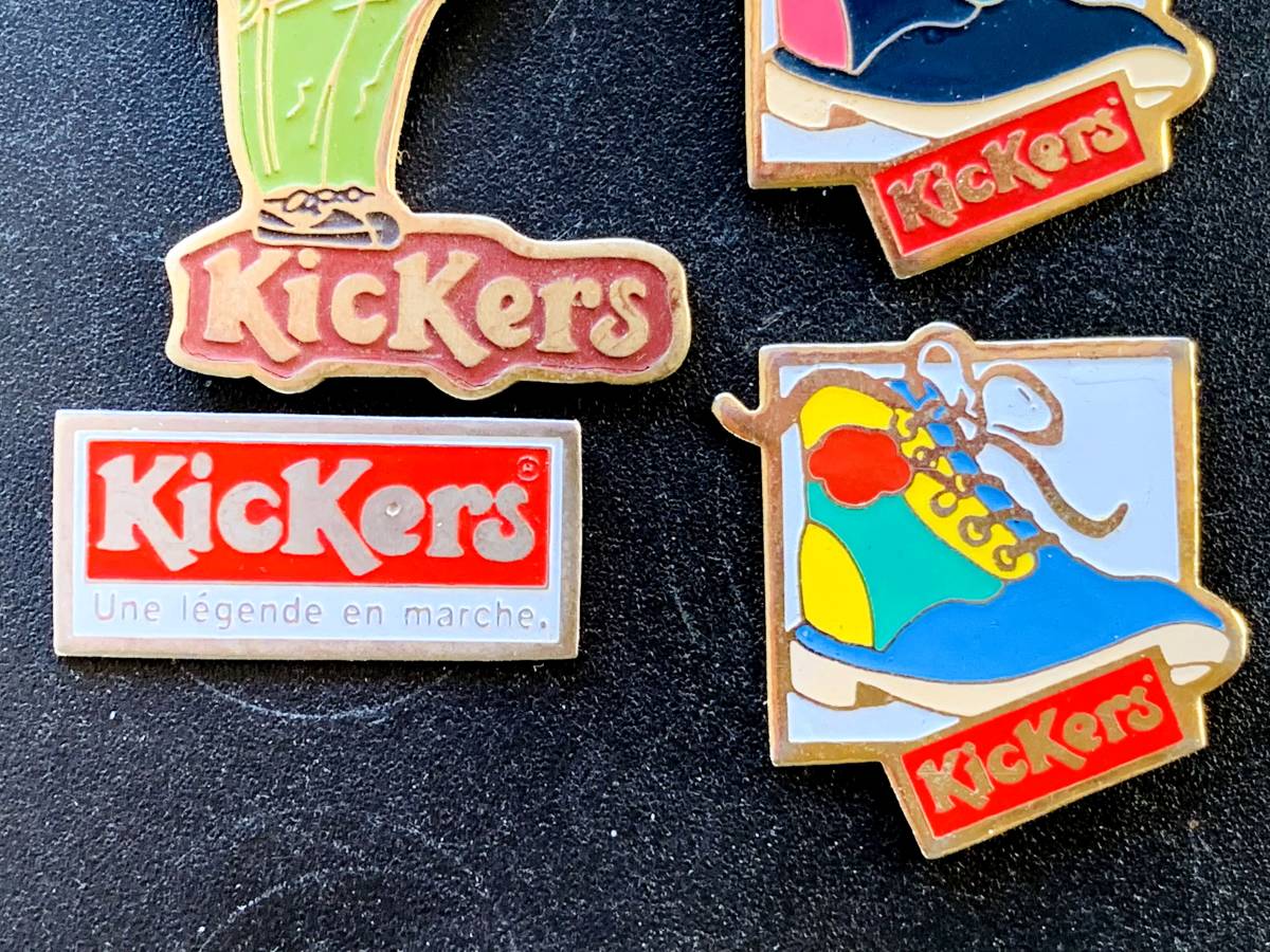 ★希少！★フランス雑貨 フレンチ ピンバッジ ピンズ ★Kickers キッカーズ ★8個セット ★ヴィンテージ ビンテージ アンティーク ★31716の画像5