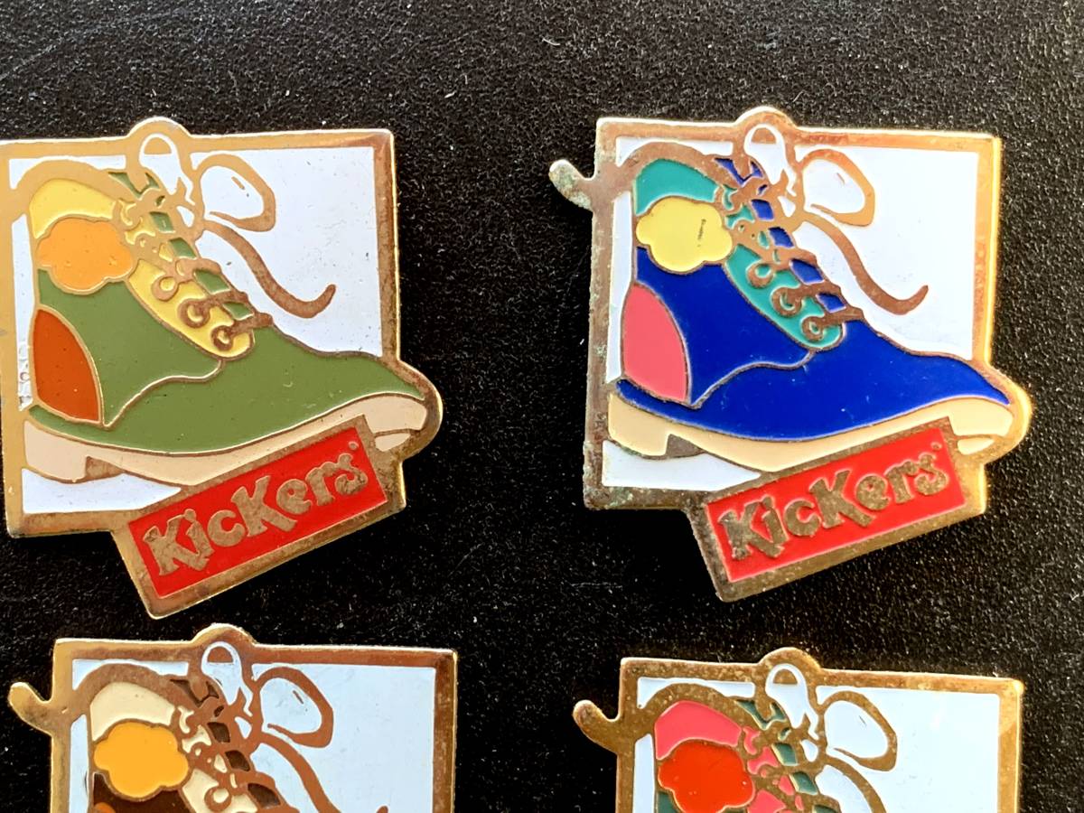 ★希少！★フランス雑貨 フレンチ ピンバッジ ピンズ ★Kickers キッカーズ ★8個セット ★ヴィンテージ ビンテージ アンティーク ★31716の画像3