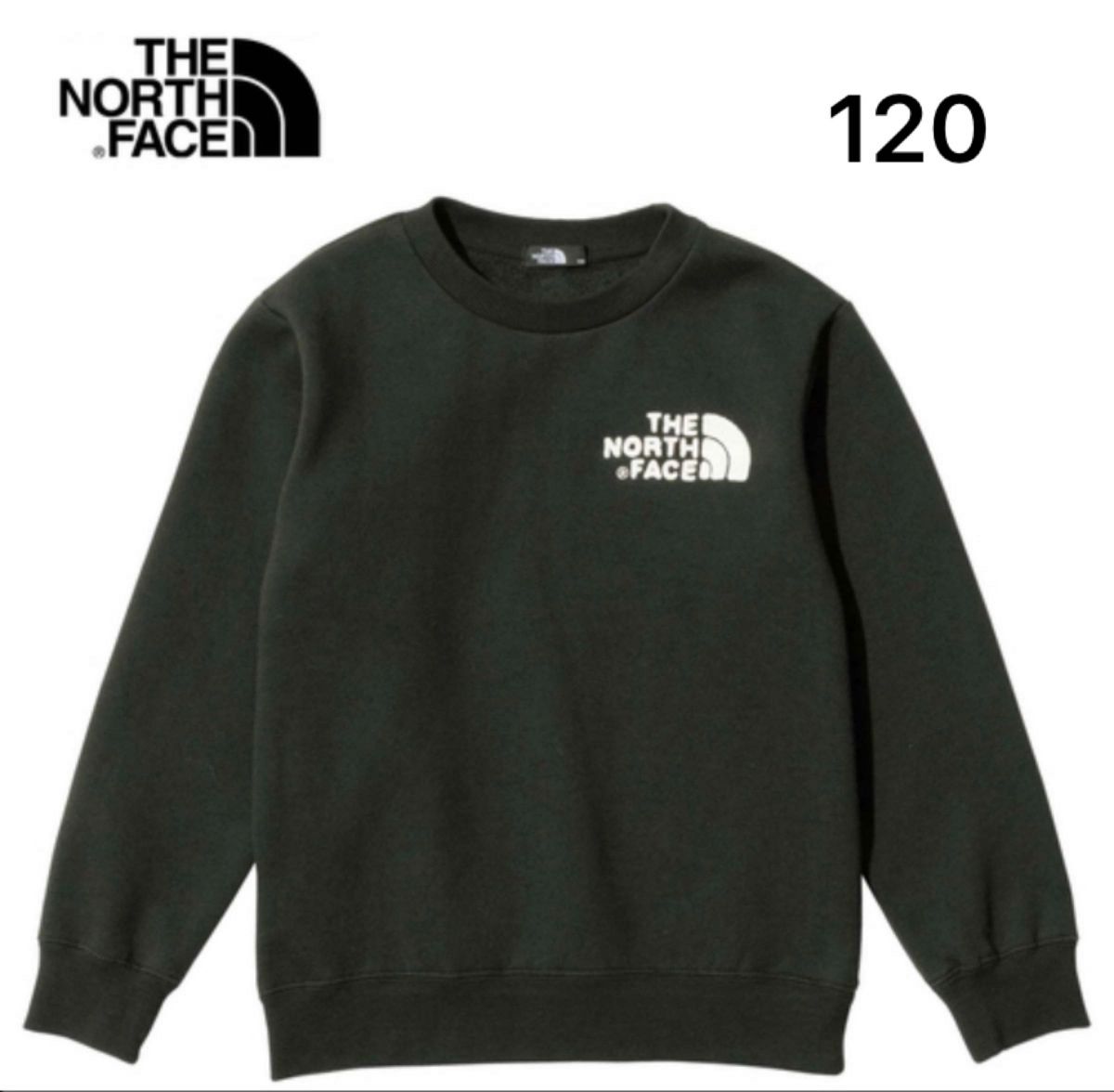 【120】THE NORTH FACE キッズ フロントビュー クルー