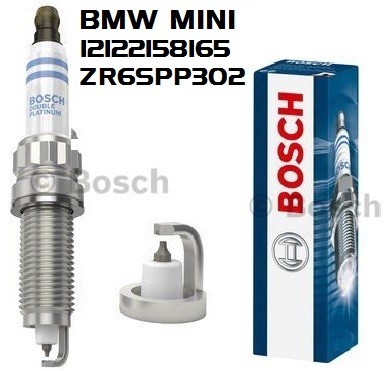 一台分(4本) BMW MINIミニ R56 LCI クーペ Cooper CBA-SU16 N16B16A BOSCH レーザープラチナプラグ ZR6SPP302_画像1