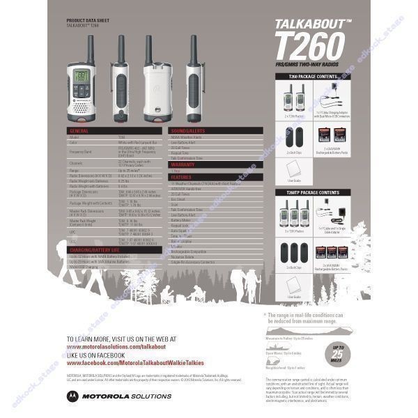 A-40キロ MOTOROLAモトローラT260トランシーバー8台セット無線機/T100T107T200T400T460T465T480T600T605MIDLAND7台ミッドランドLXT560VP3_画像3