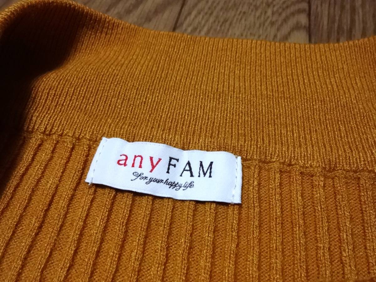 オンワード樫山♪【anyFAM】オレンジニットカットソー長袖2M★新品♪_画像4