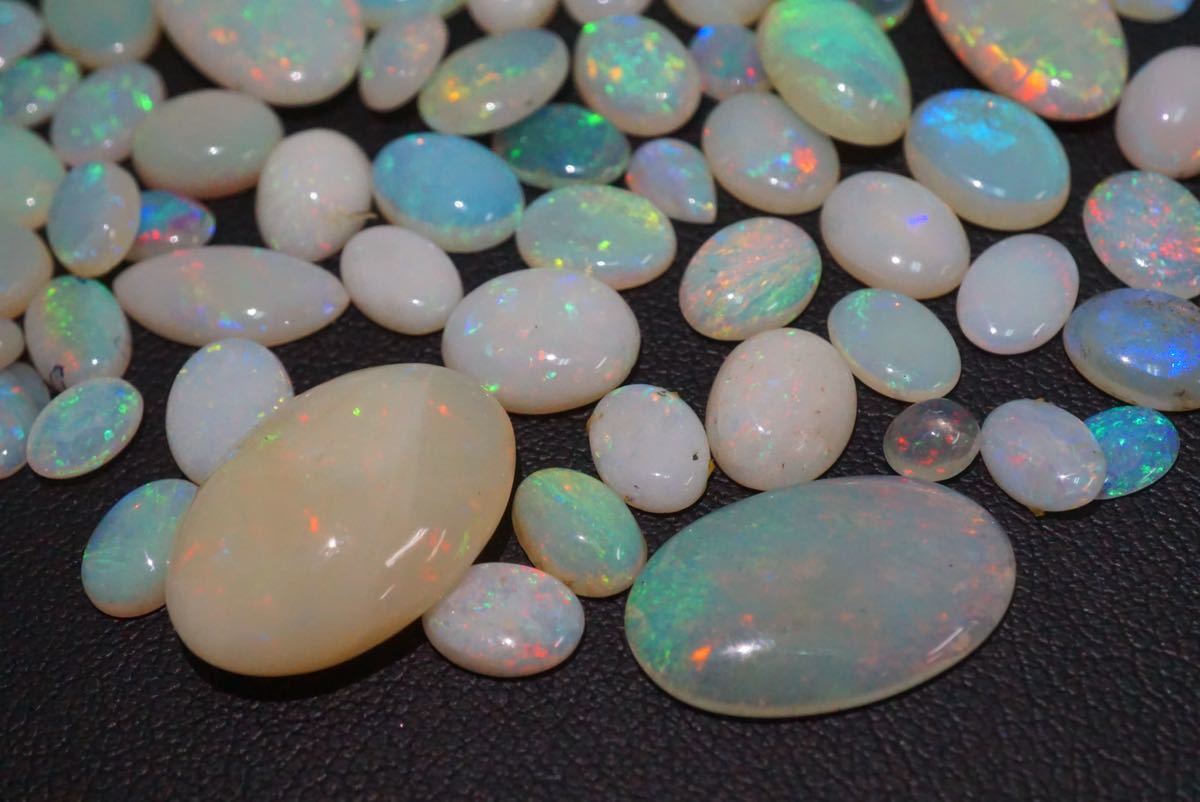 D411 天然オパール opal ルース 55ct 11g 外し石 裸石 天然石 カラーストーン 宝石 アクセサリー 大量 まとめて おまとめ まとめ売り_画像6